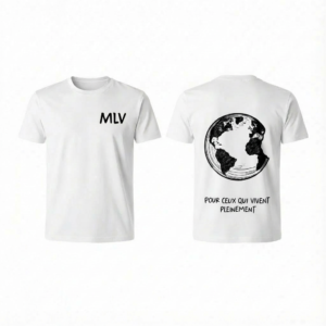 T-shirt MLV Blanc – Logo Noir