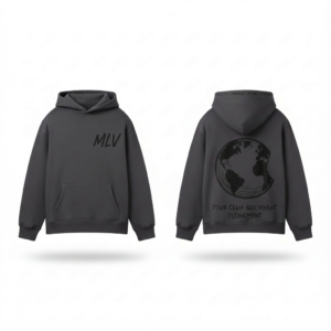 Pull MLV Gris – Logo Noir